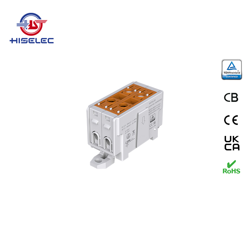 SAT16-24 series brown 2 ways Al/Cu universal terminal block