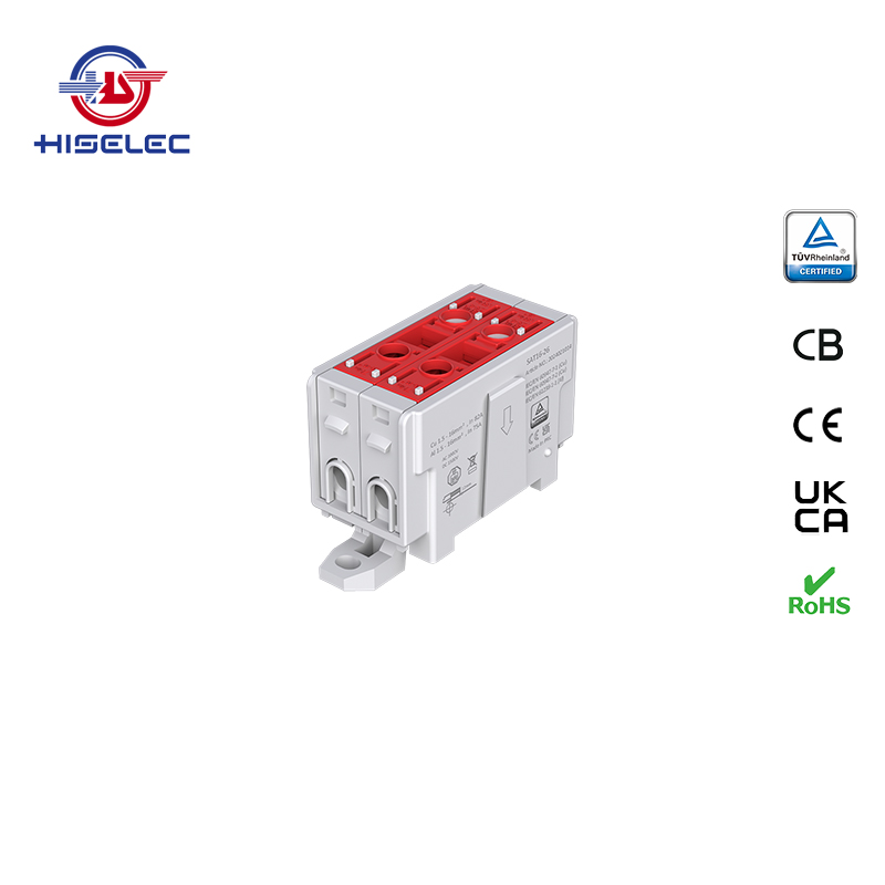 SAT16-26 series red 2 ways Al/Cu universal terminal block