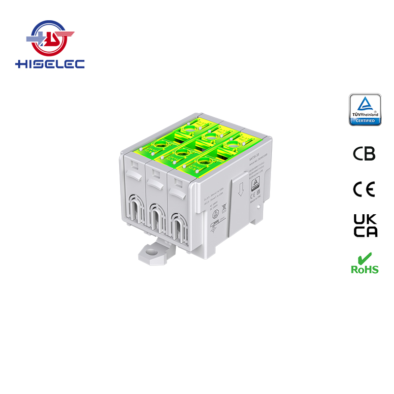 SAT35-33系列黄绿色 3回路 铝铜通用接线端子