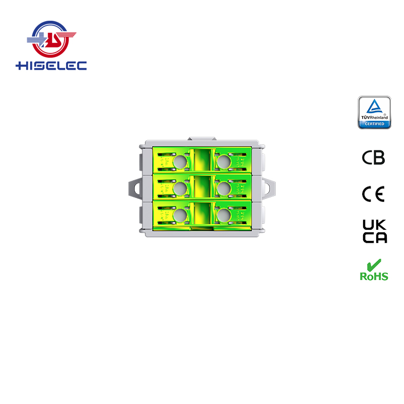 SAT35-33系列黄绿色 3回路 铝铜通用接线端子