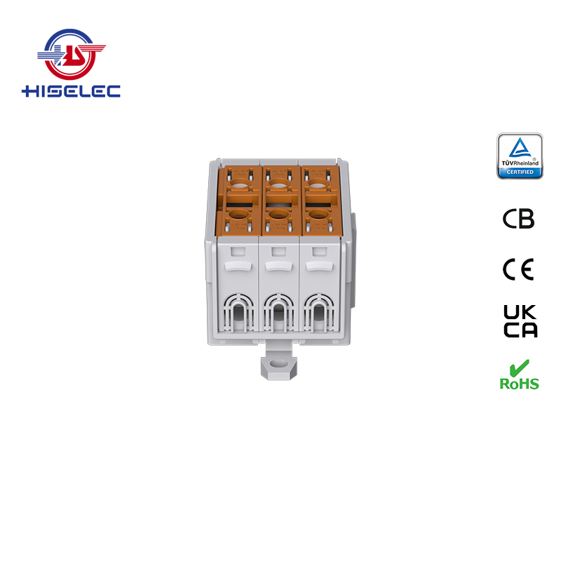 SAT35-34系列棕色 3回路 铝铜通用接线端子