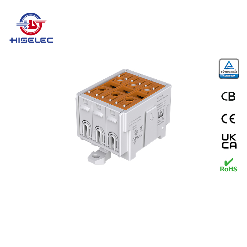 SAT35-34系列棕色 3回路 铝铜通用接线端子