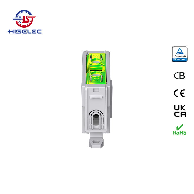 SAT50-13系列黄绿色 1回路 铝铜通用接线端子