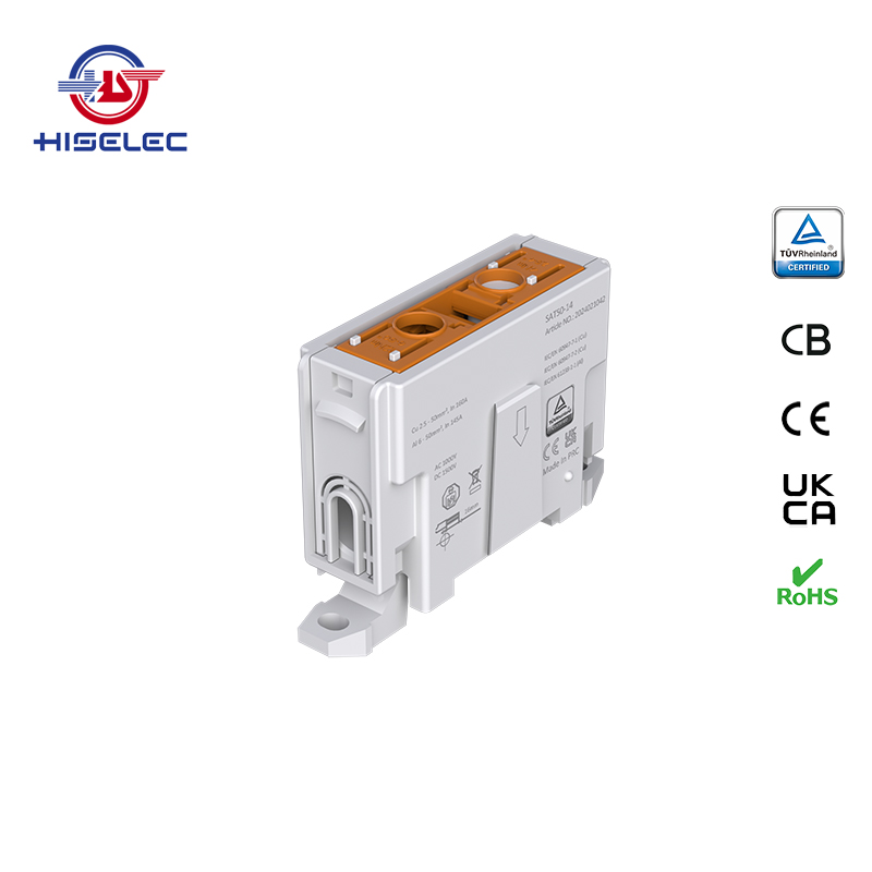 SAT50-14系列棕色 1回路 铝铜通用接线端子