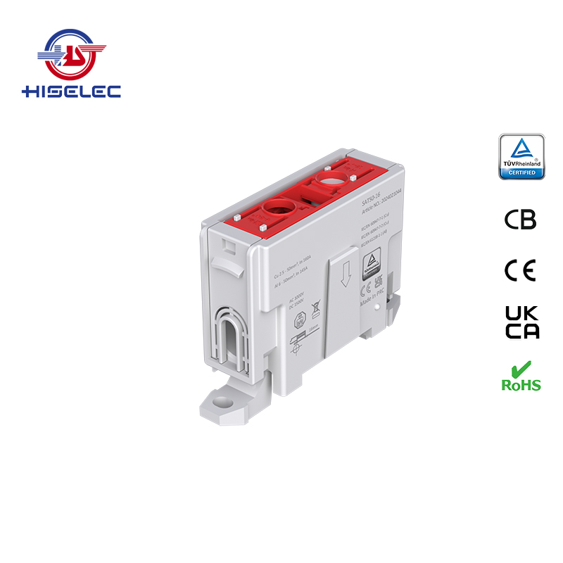 SAT50-16系列红色 1回路 铝铜通用接线端子