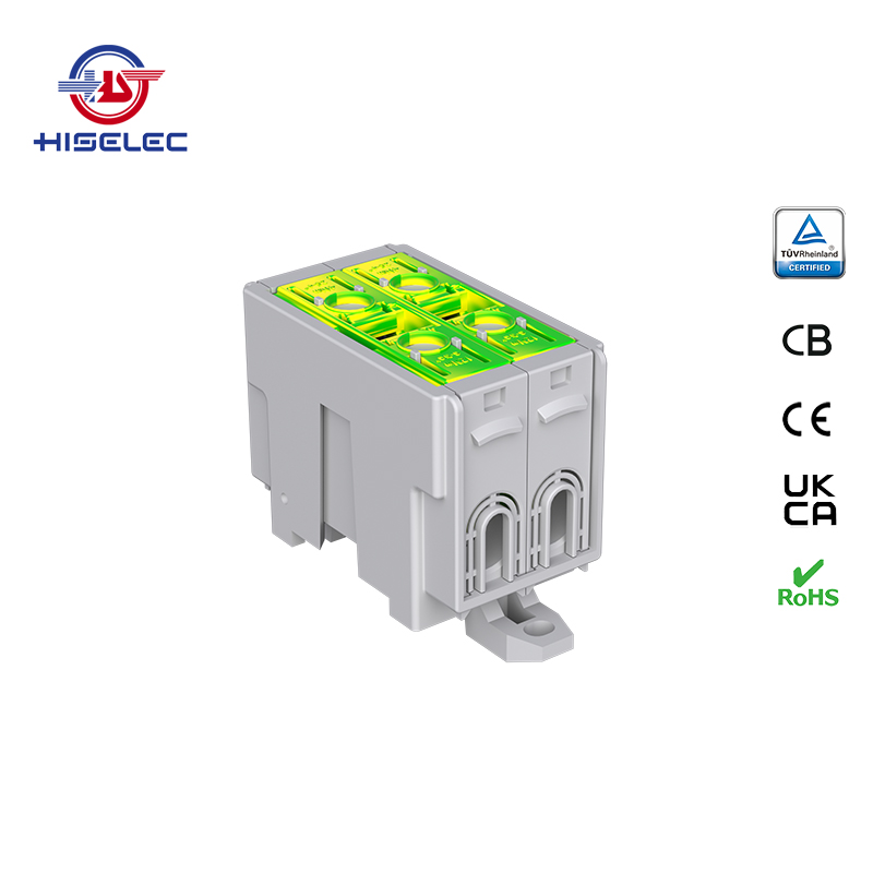 SAT50-23系列黄绿色 2回路 铝铜通用接线端子