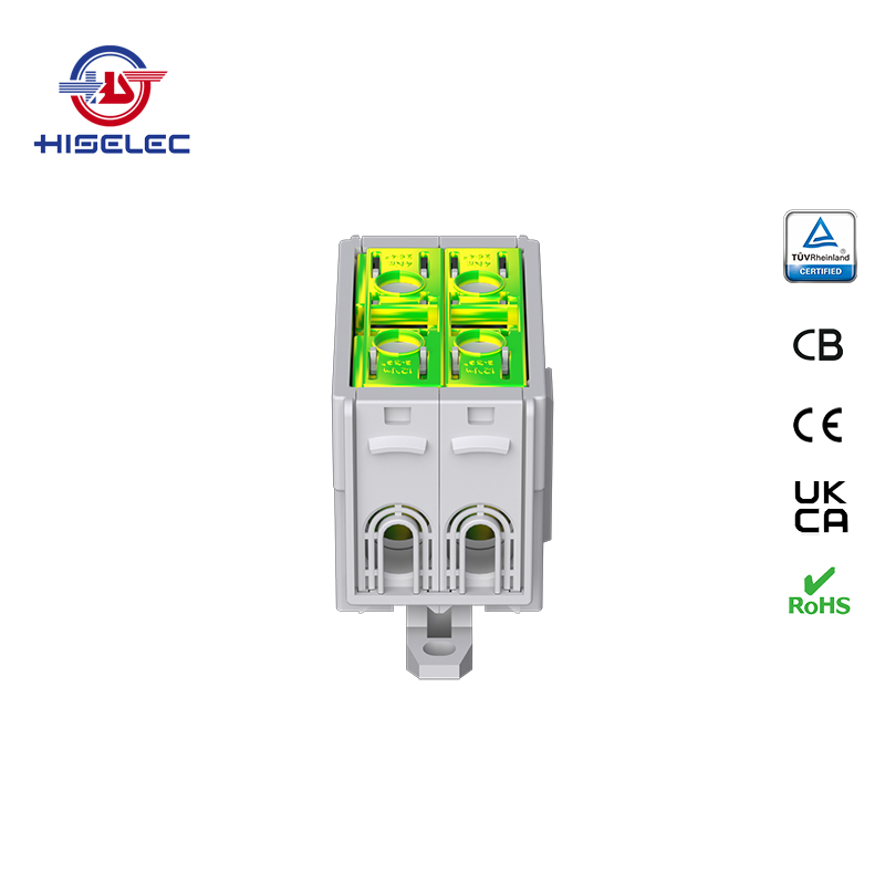 SAT50-23系列黄绿色 2回路 铝铜通用接线端子