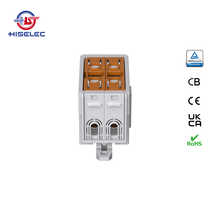SAT50-24系列棕色 2回路 铝铜通用接线端子