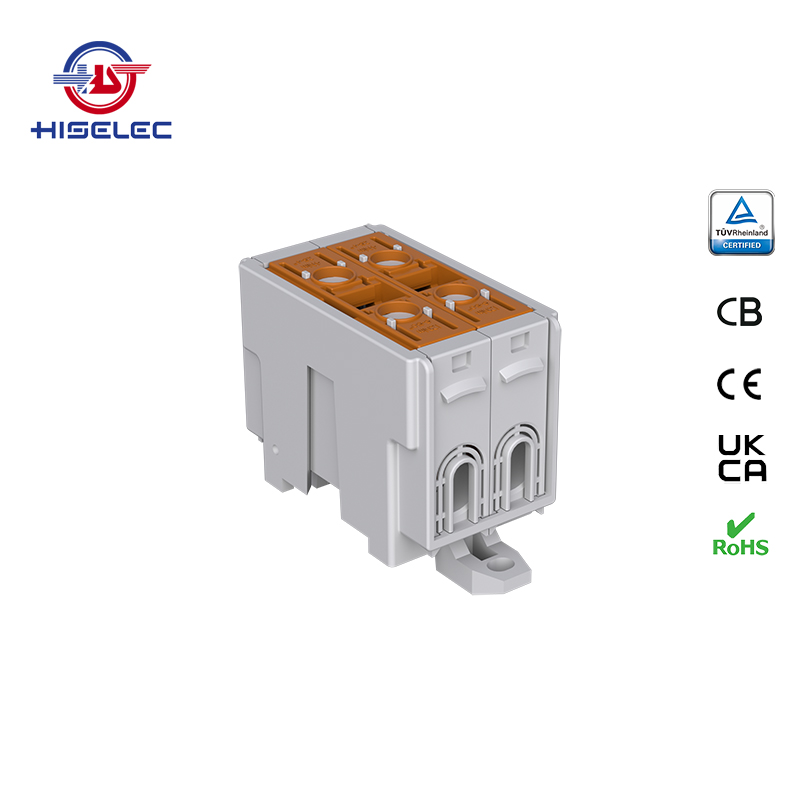 SAT50-24系列棕色 2回路 铝铜通用接线端子