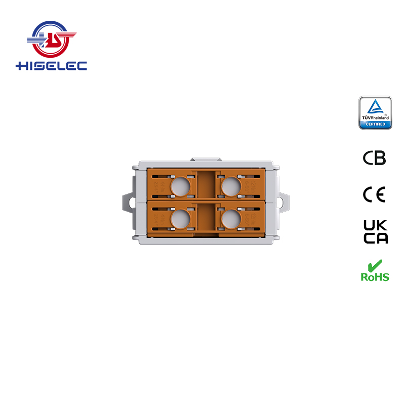 SAT50-24系列棕色 2回路 铝铜通用接线端子