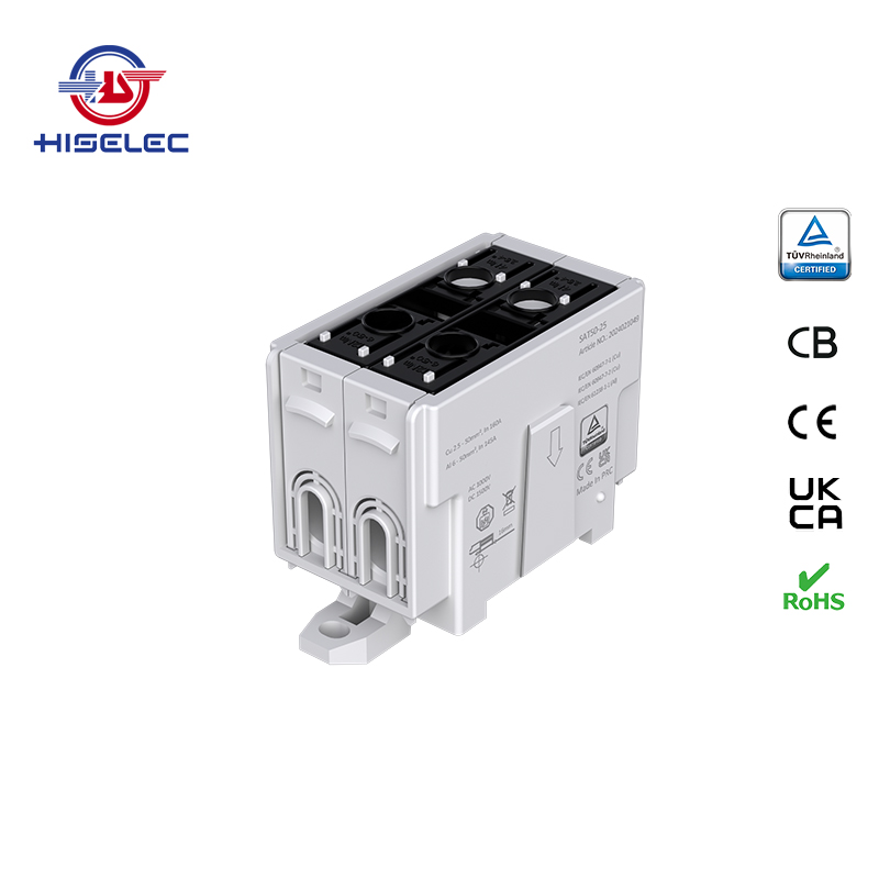 SAT50-25系列黑色 2回路 铝铜通用接线端子