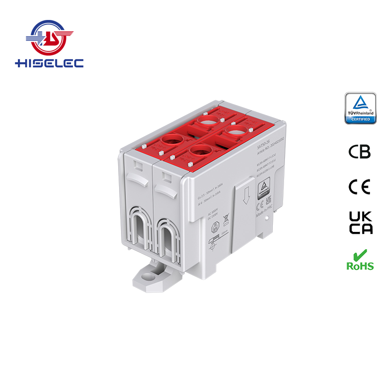 SAT50-26系列红色 2回路 铝铜通用接线端子
