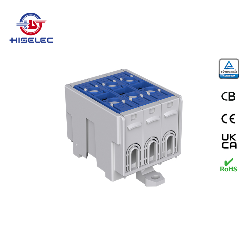 SAT50-32系列蓝色 3回路 铝铜通用接线端子
