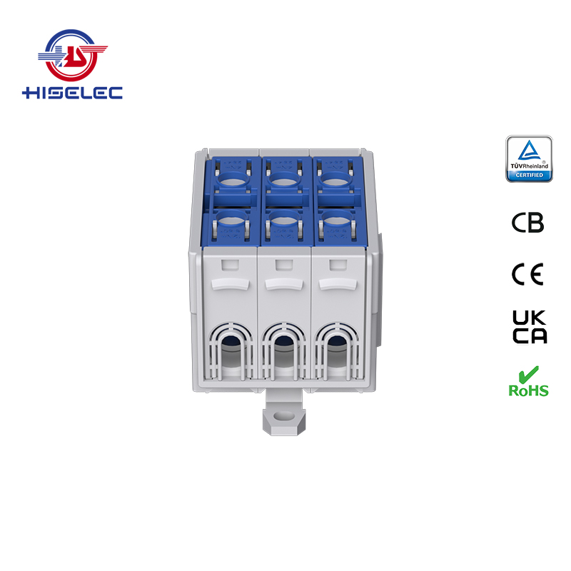 SAT50-32系列蓝色 3回路 铝铜通用接线端子