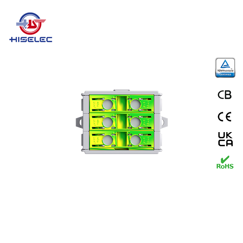 SAT50-33系列黄绿色 3回路 铝铜通用接线端子
