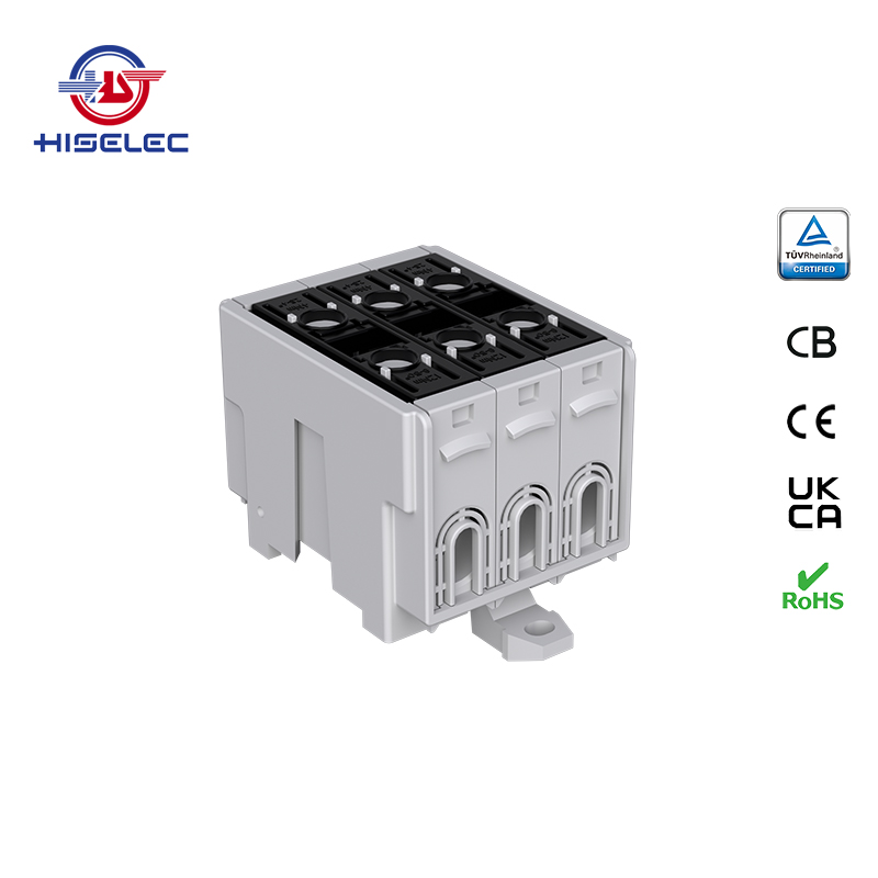 SAT50-35系列黑色 3回路 铝铜通用接线端子