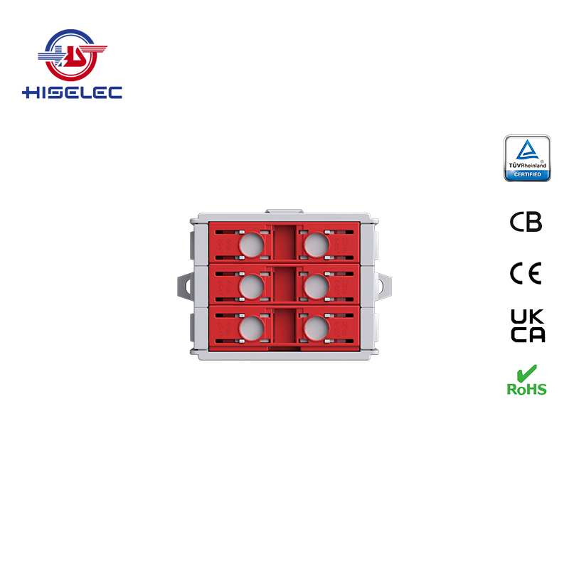 SAT50-36系列红色 3回路 铝铜通用接线端子
