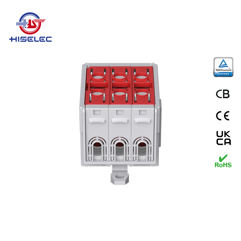 SAT50-36系列红色 3回路 铝铜通用接线端子