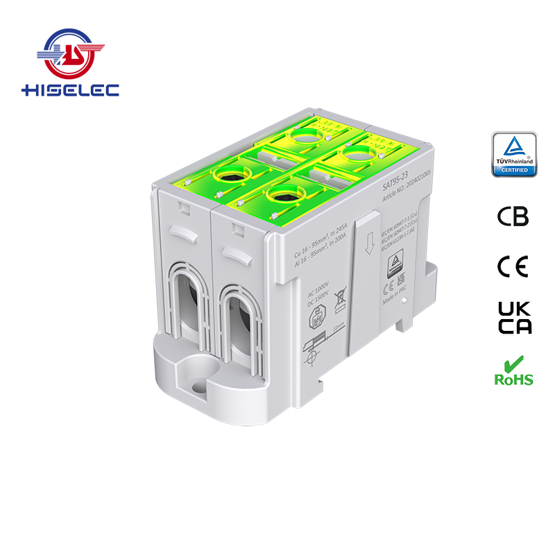 SAT95-23系列黄绿色 2回路 铝铜通用接线端子