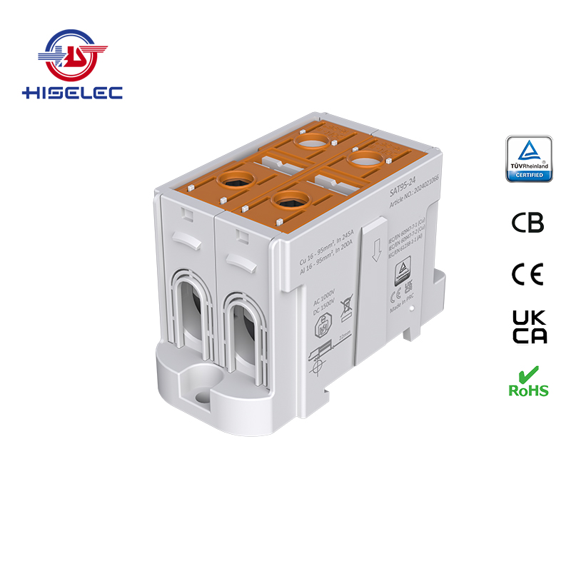 SAT95-24系列棕色 2回路 铝铜通用接线端子