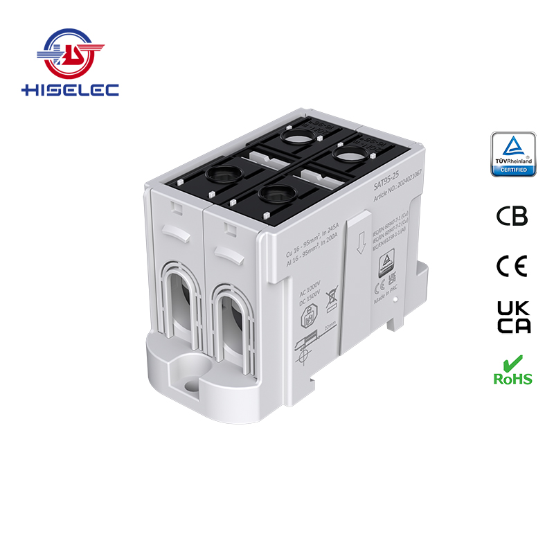 SAT95-25系列黑色 2回路 铝铜通用接线端子