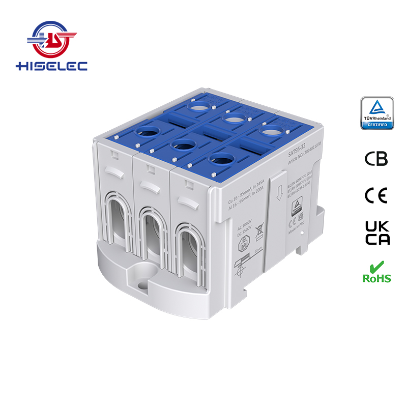 SAT95-32系列蓝色 3回路 铝铜通用接线端子