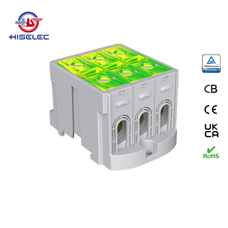 SAT95-33系列黄绿色 3回路 铝铜通用接线端子