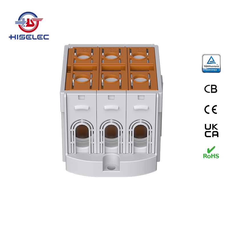 SAT95-34系列棕色 3回路 铝铜通用接线端子