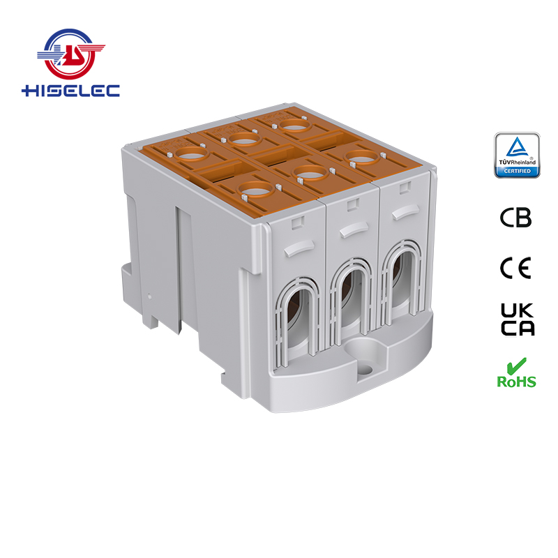 SAT95-34系列棕色 3回路 铝铜通用接线端子
