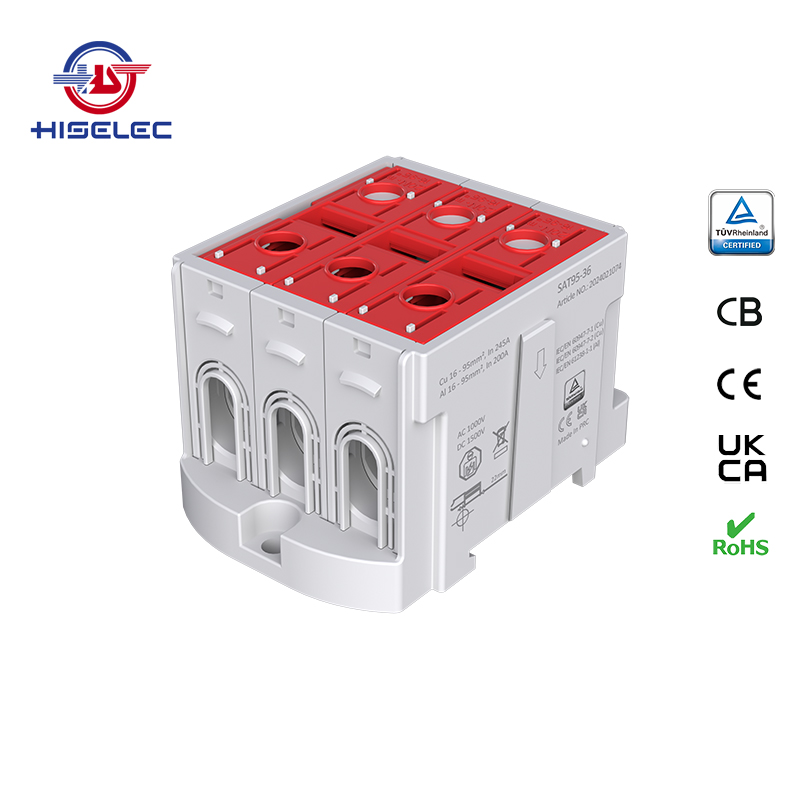 SAT95-36系列红色 3回路 铝铜通用接线端子