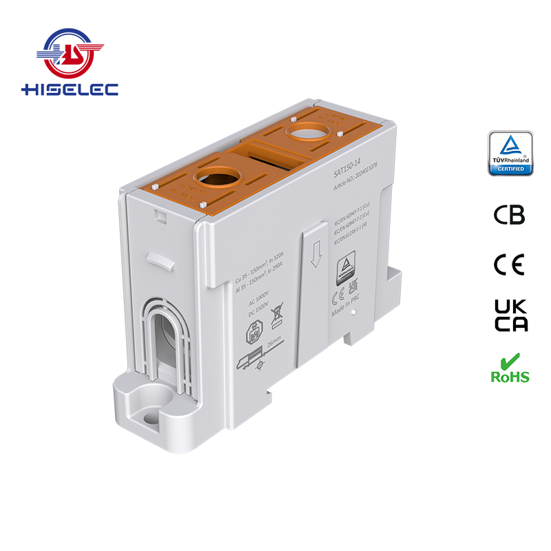 SAT150-14系列棕色 1回路 铝铜通用接线端子
