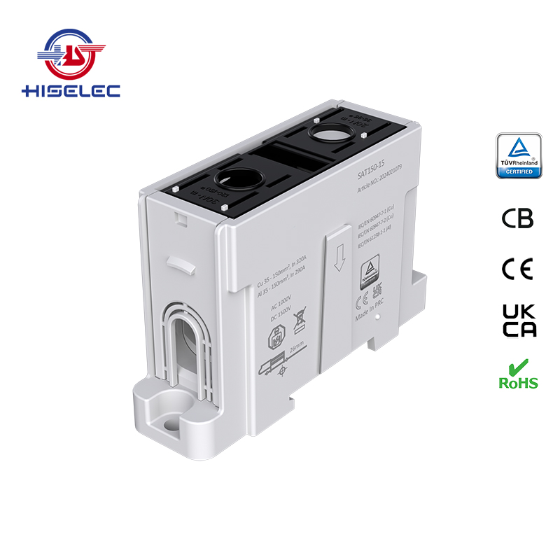 SAT150-15系列黑色 1回路 铝铜通用接线端子