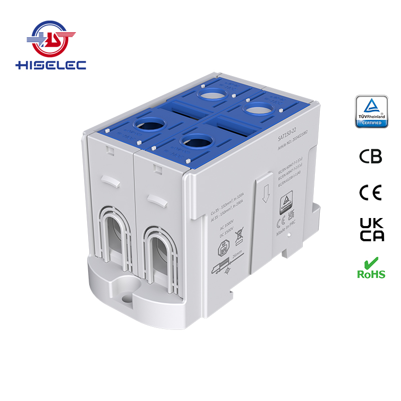 SAT150-22系列蓝色 2回路 铝铜通用接线端子