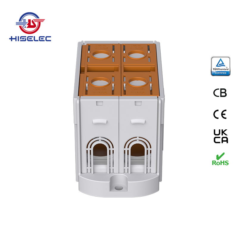 SAT150-24系列棕色 2回路 铝铜通用接线端子