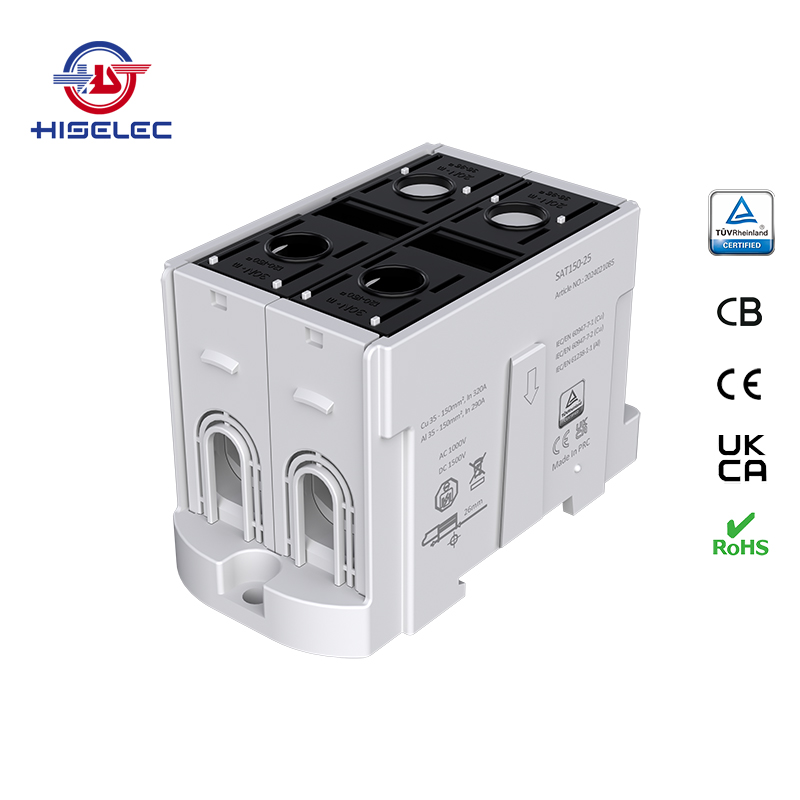 SAT150-25系列黑色 2回路 铝铜通用接线端子