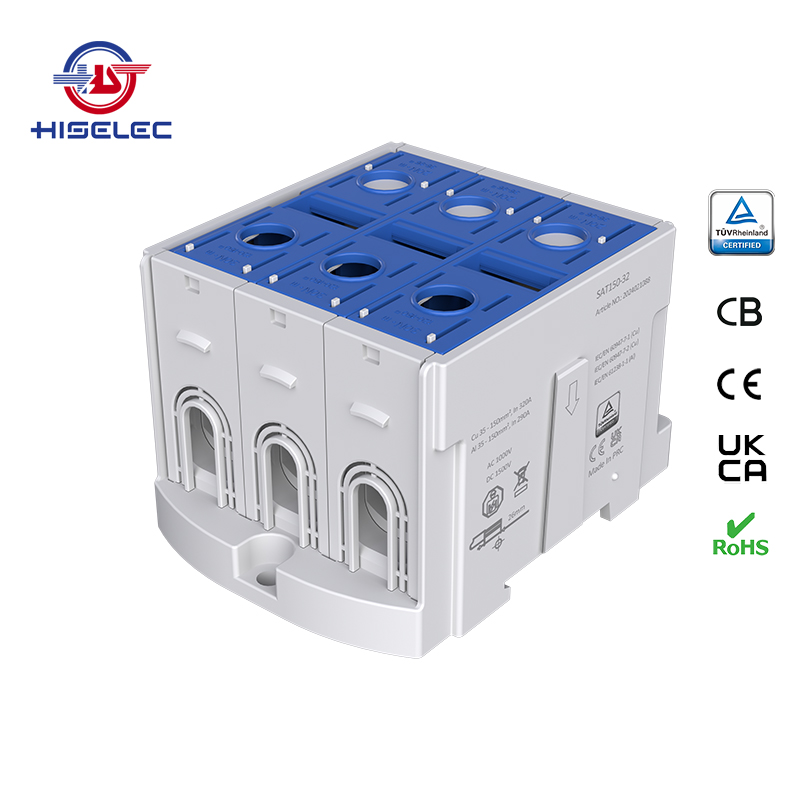 SAT150-32系列蓝色 3回路 铝铜通用接线端子