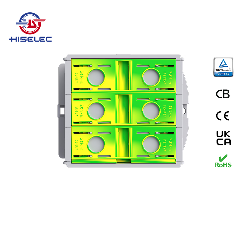 SAT150-33系列黄绿色 3回路 铝铜通用接线端子