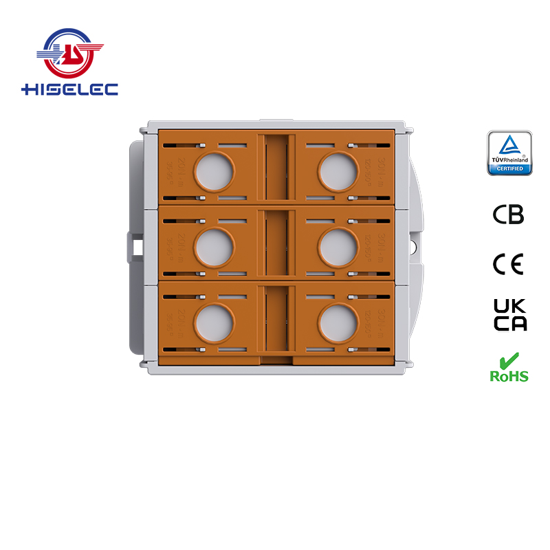 SAT150-34系列棕色 3回路 铝铜通用接线端子