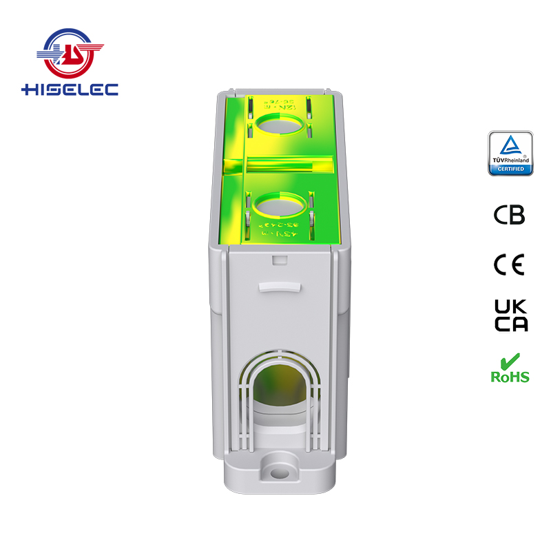 SAT240-13系列黄绿色 1回路 铝铜通用接线端子