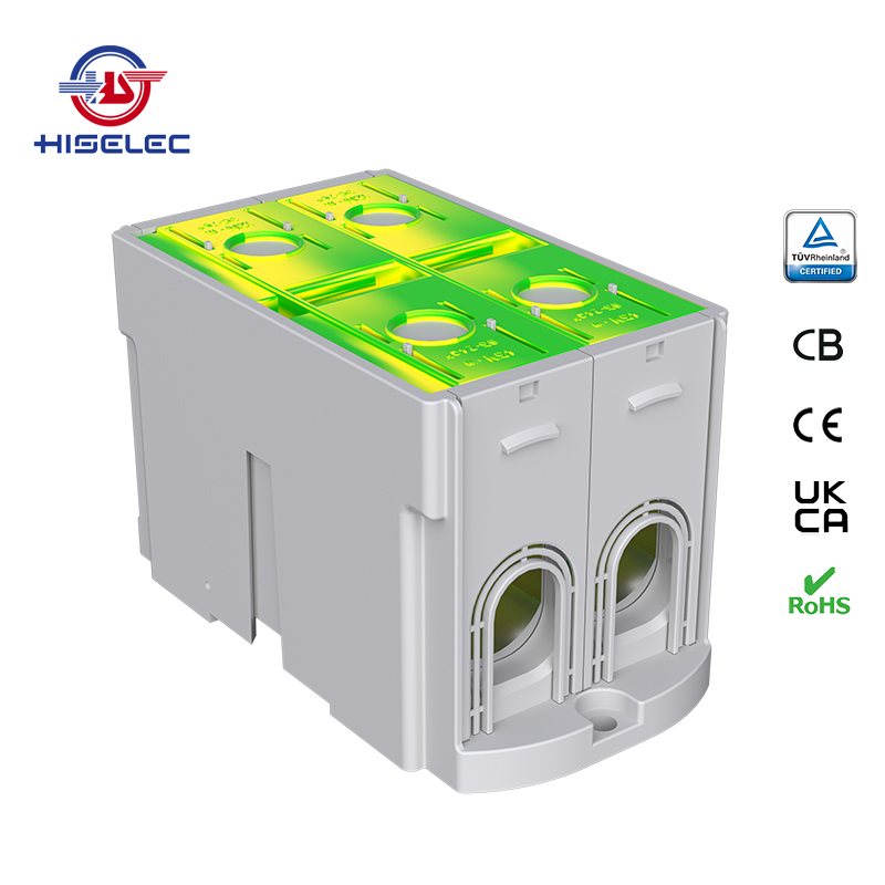 SAT240-23系列黄绿色 1回路 铝铜通用接线端子