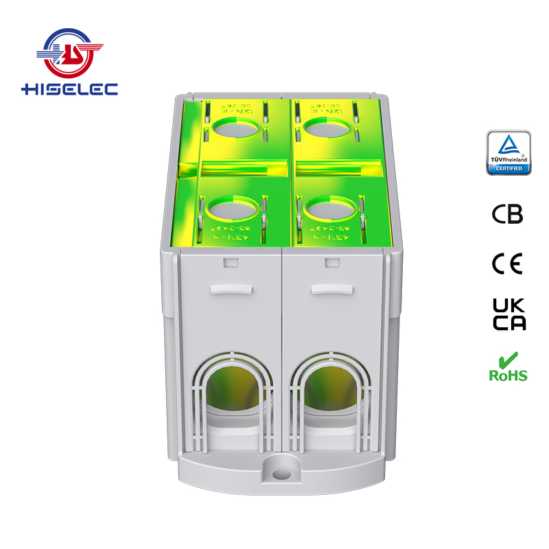 SAT240-23系列黄绿色 1回路 铝铜通用接线端子