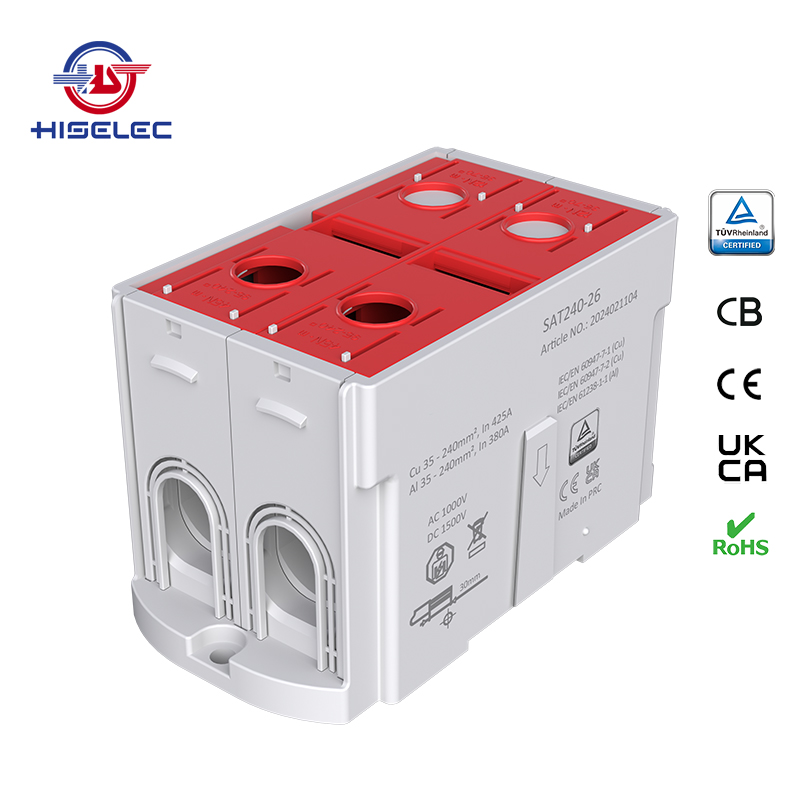 SAT240-26系列红色 1回路 铝铜通用接线端子