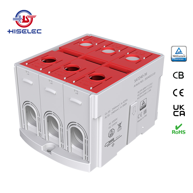 SAT240-36 series grey 1 way Al/Cu universal terminal block