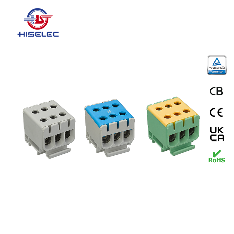 SAL50 series 3 ways Al/Cu universal terminal block