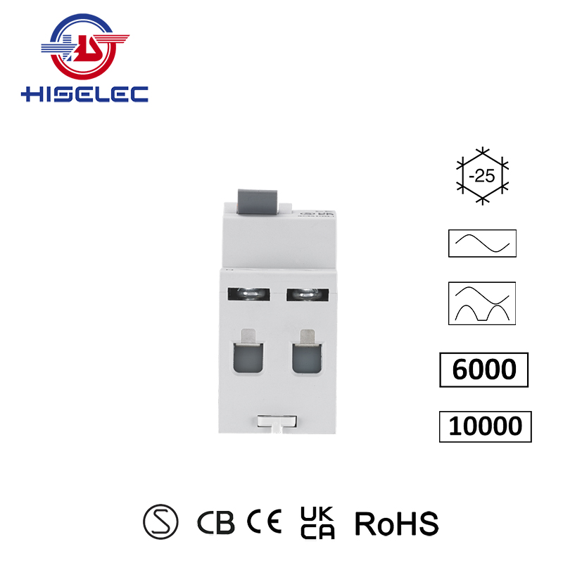 漏电断路器RCCB HSL1-2A type A 10kA 1P+N