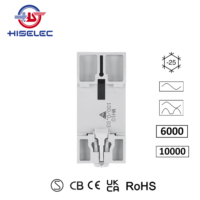 漏电断路器RCCB HSL1-2A type A 10kA 1P+N